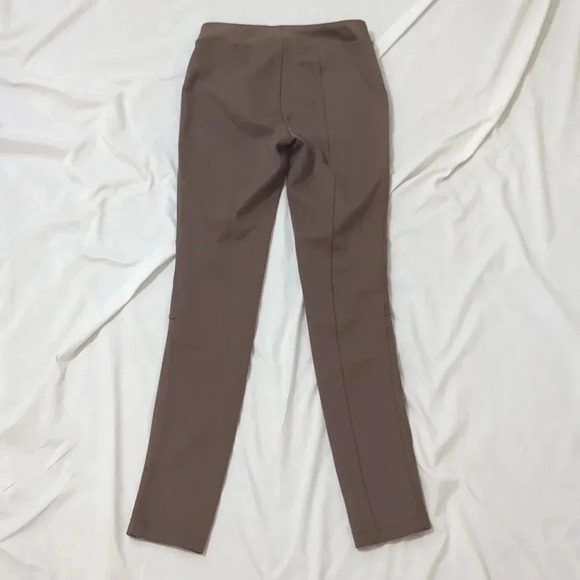 WHBM Faux Suede Runway Leggings, Color Tannin Size 00 - Picture 2 of 13